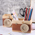 Wooden Desk Storage & Pen Holder