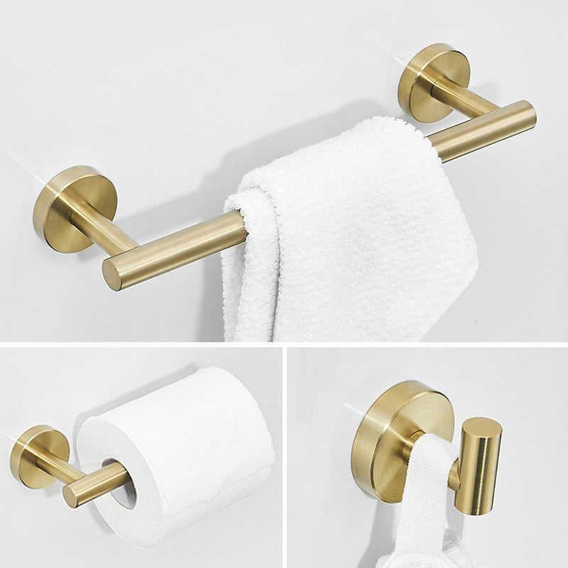 Brushed Gold Stainless Bathroom Hardware Set