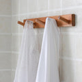 16.6" Teak Wall Coat Hooks 2 Pack
