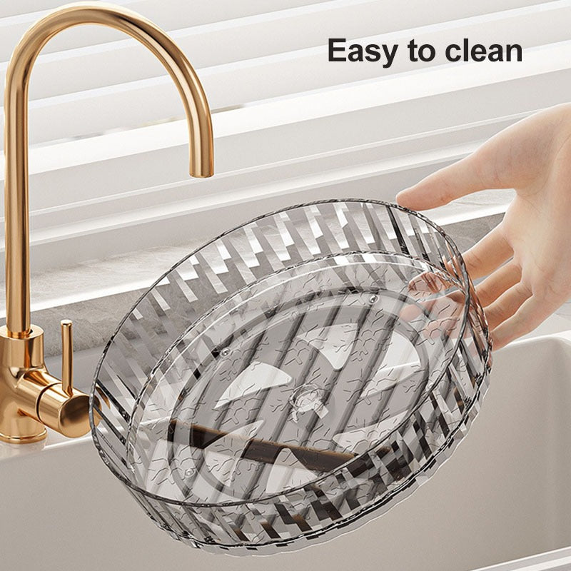 Transparent 360° Rotating Spice Storage Tray