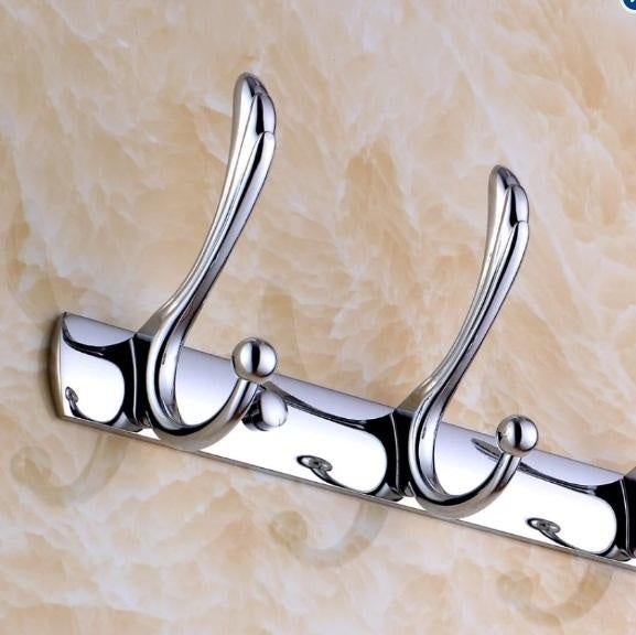 Gold European Multi-Hook Towel & Clothes Rack