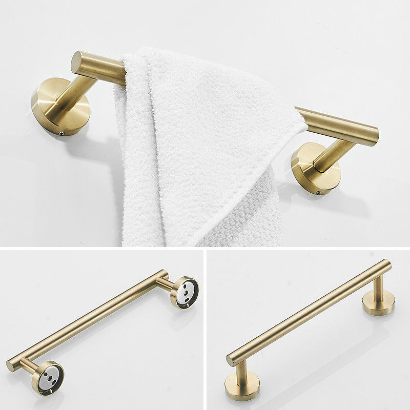 Brushed Gold Stainless Bathroom Hardware Set