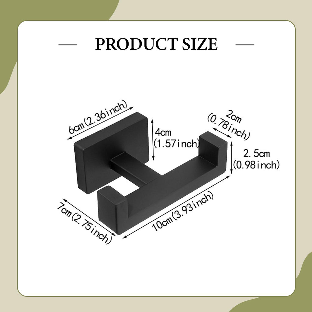 Fityle Heavy Duty Double Towel Hook