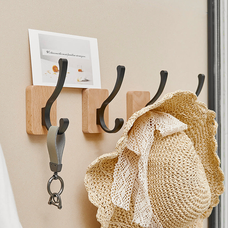 Waterproof Hole-free Beechwood Wall Hook