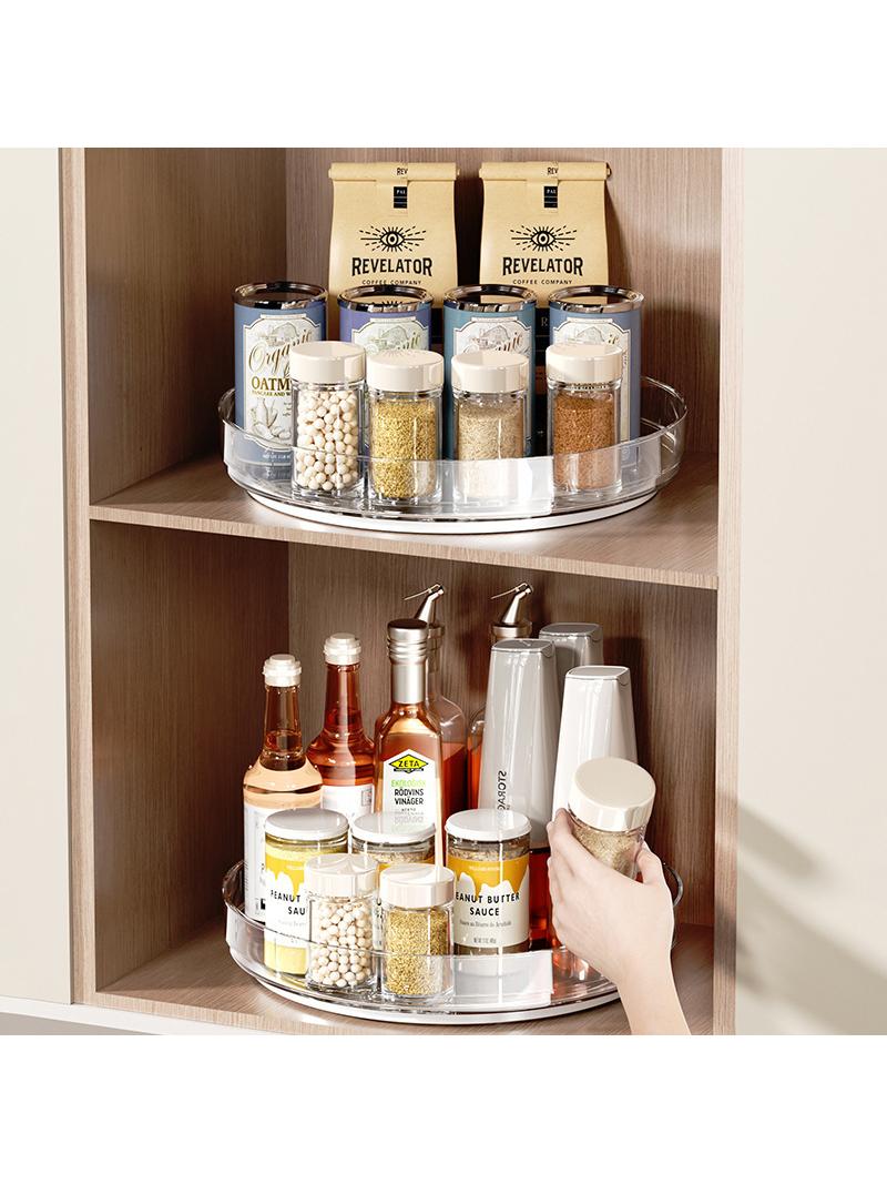 Rotatable Spice Organizer Storage Rack
