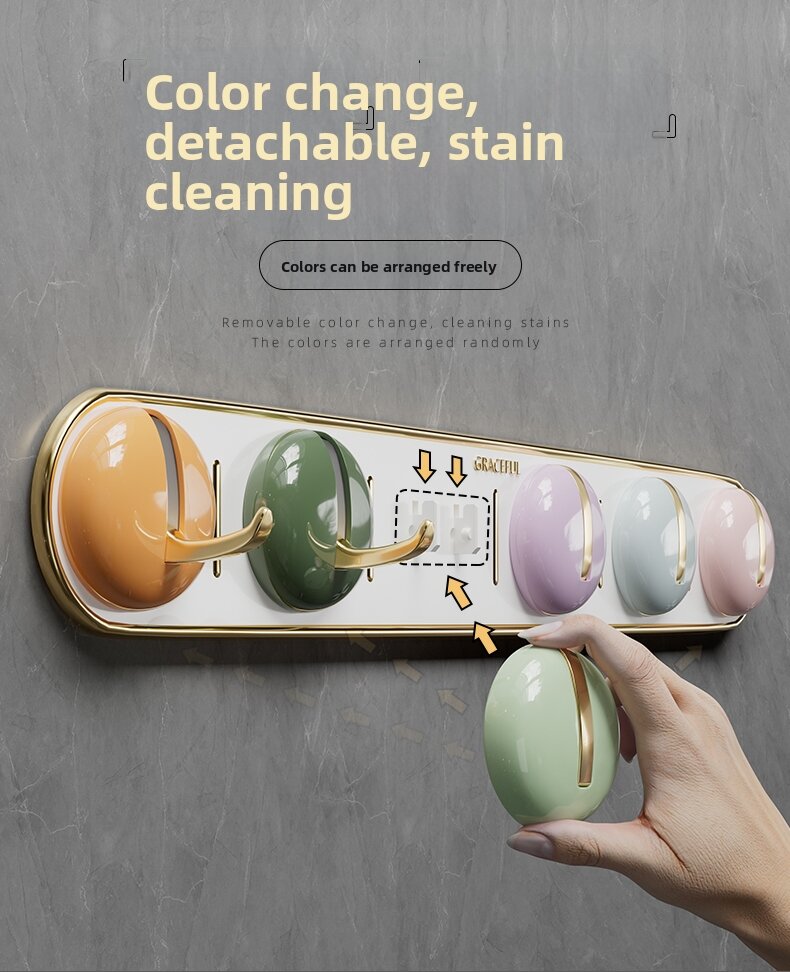 Seamless Multi-function Bathroom Hooks