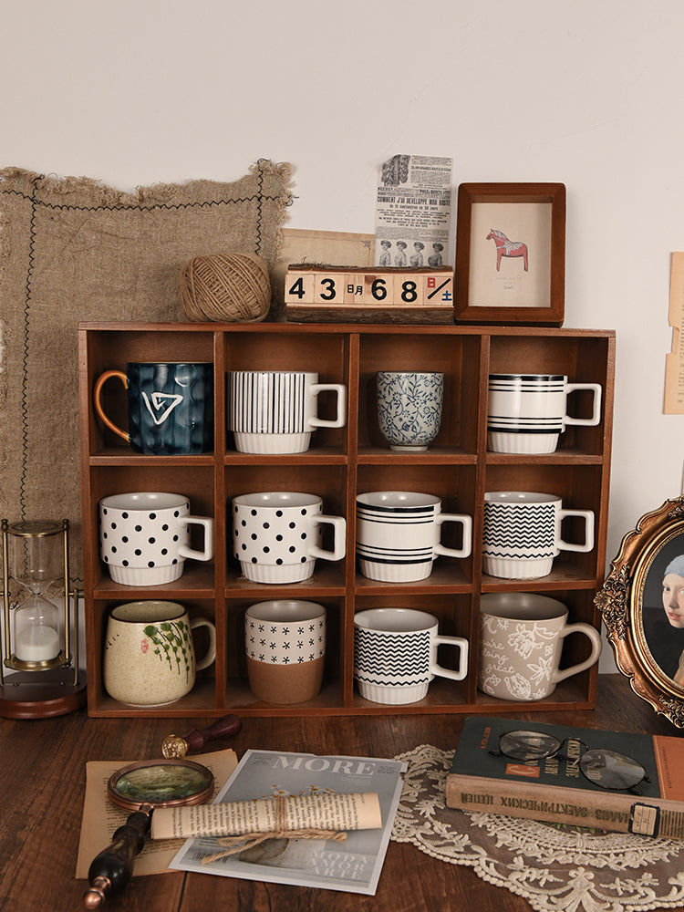 Zodiac Grid Wooden Storage Organizer