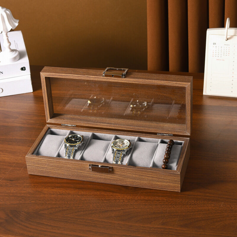 Walnut Watch Jewelry Storage Box