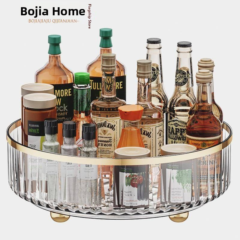 Luxury Transparent Rotatable 360 Degree Spice Rack