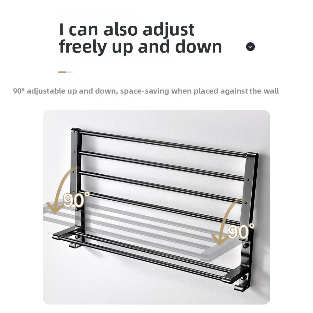 No Drill Space Aluminum Towel Rack