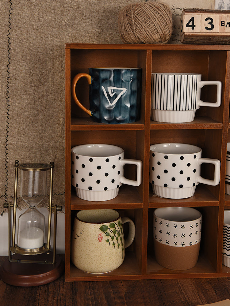Zodiac Grid Wooden Storage Organizer