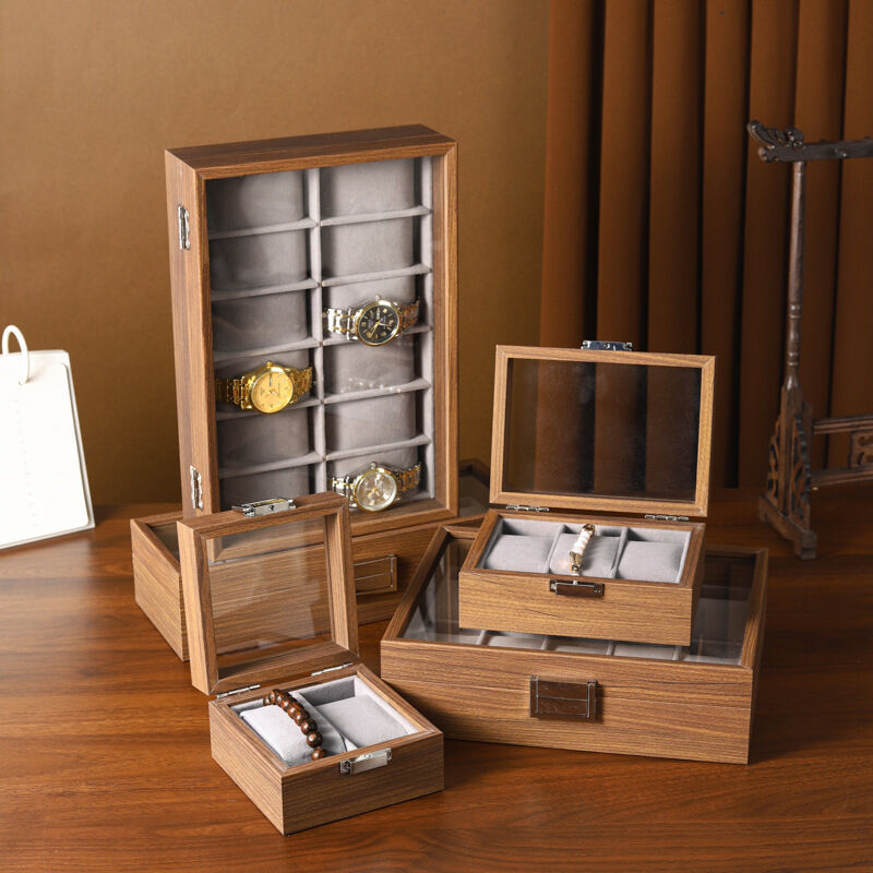 Walnut Watch Jewelry Storage Box