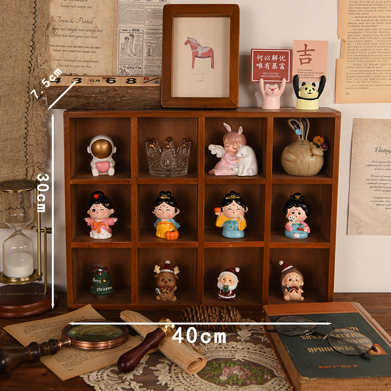 Zodiac Grid Wooden Storage Organizer