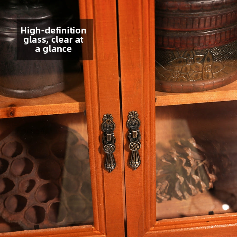Retro Wooden Drawer Cosmetic Organizer