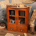 Retro Wooden Drawer Cosmetic Organizer