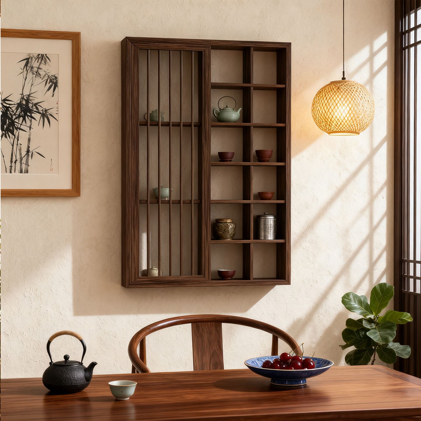 Solid Wood Chinese Display Shelf