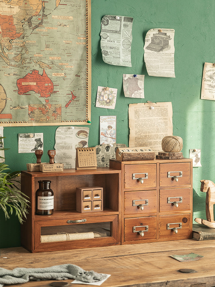 Wooden Desktop Storage Box