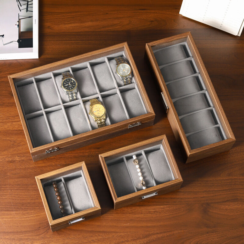 Walnut Watch Jewelry Storage Box