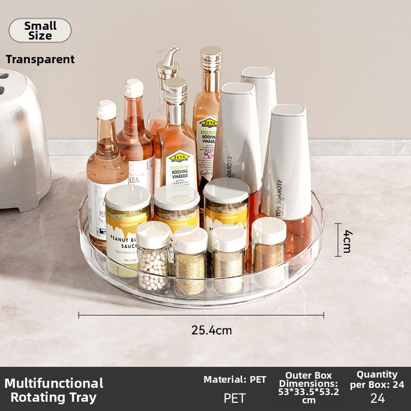 Rotatable Spice Organizer Storage Rack