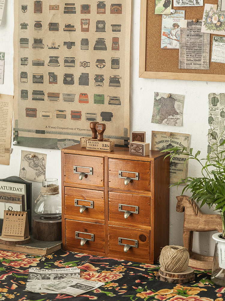 Wooden Desktop Storage Box