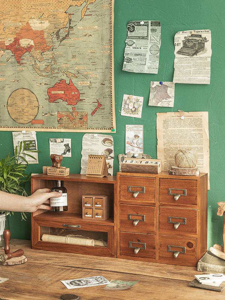 Wooden Desktop Storage Box