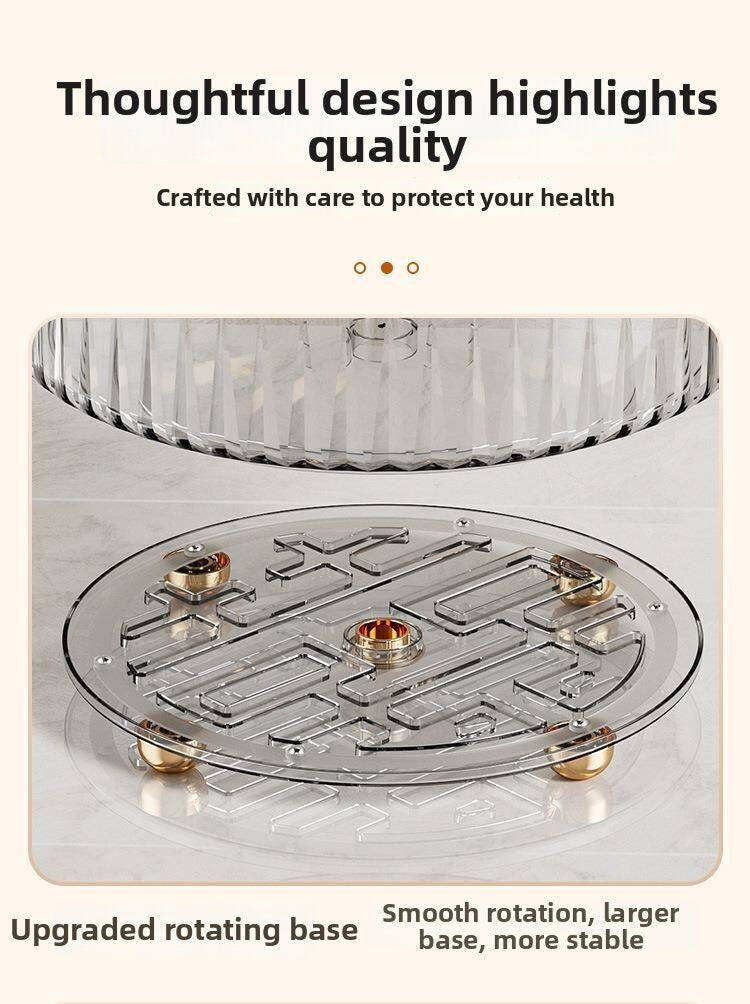 Luxury Transparent Rotatable 360 Degree Spice Rack