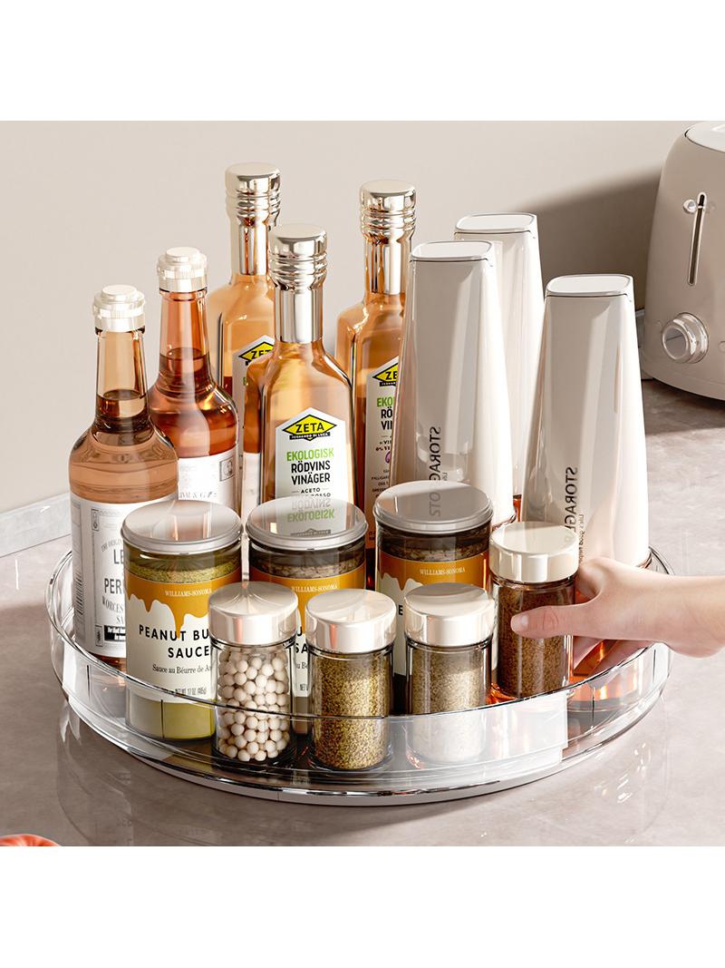 Rotatable Spice Organizer Storage Rack