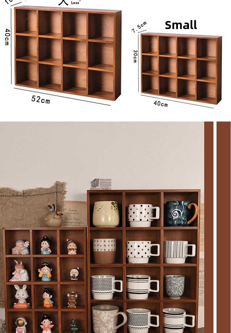 Zodiac Grid Wooden Storage Organizer