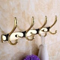 Gold European Multi-Hook Towel & Clothes Rack