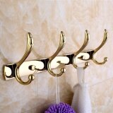 Gold European Multi-Hook Towel & Clothes Rack